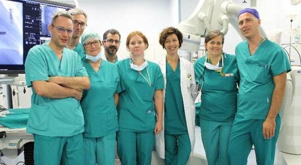 L'équipe di Elettrofisiologia ed Elettrostimolazione cardiaca dell'ospedale Papa Giovanni XXIII di Bergamo
