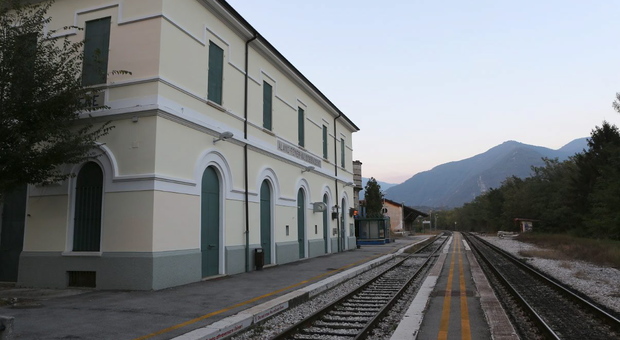 La stazione ferroviaria di Fener in comune di Alano di Piave
