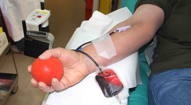 Un donatore di sangue