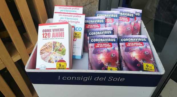 Coronavirus, libri al supermercato dal benessere alla malattia