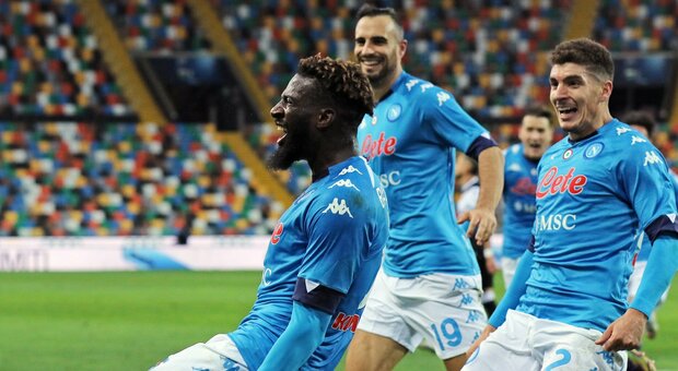 Udinese-Napoli 1-2: Bakayoko all'ultimo respiro, Gattuso tiene la scia Champions