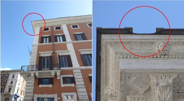 Bimbo ferito, gli è caduto addosso un pezzo di ardesia che si è staccato dal tetto di un palazzo in piazza Colonna