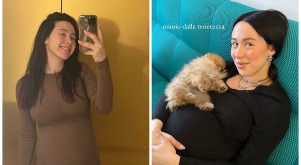 Aurora Ramazzotti è pronta a diventare mamma, ma prima fa le prove con un cagnolino
