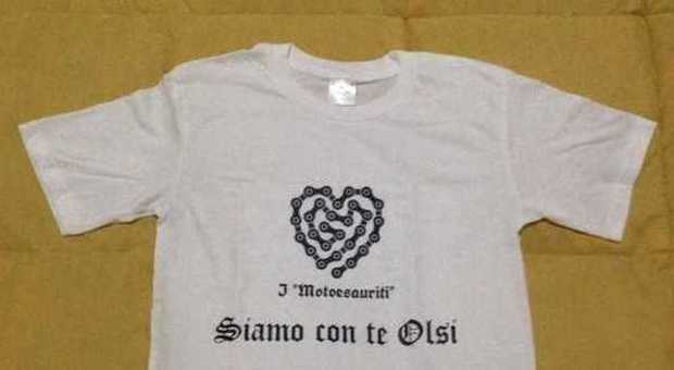 La T-shirt realizzata per Olsi Xhaferaj