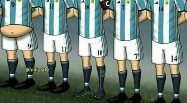 In Argentina la vignetta-sfottò di Higuain diventa virale | Foto