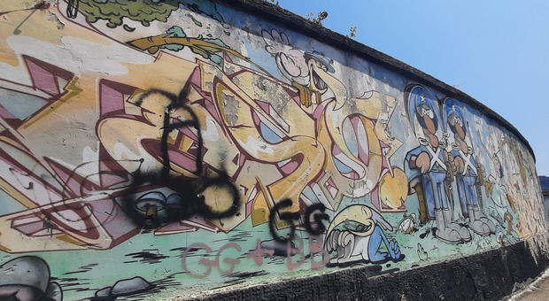Bagnoli, vandalizzato il murales dedicato a Pinocchio