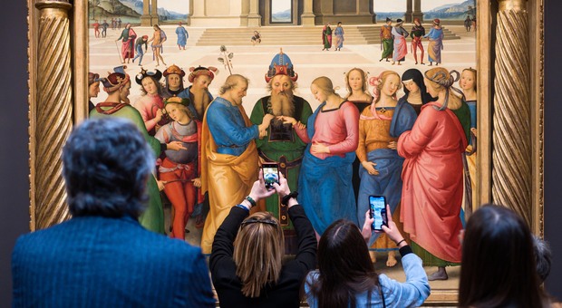 Torna a Perugia, per poco, lo “Sposalizio della Vergine” di Perugino