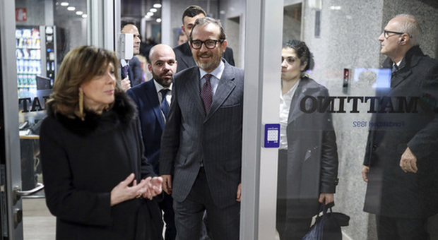 Il presidente Casellati in visita al Mattino (Newfotosud-Alessandro Garofalo)