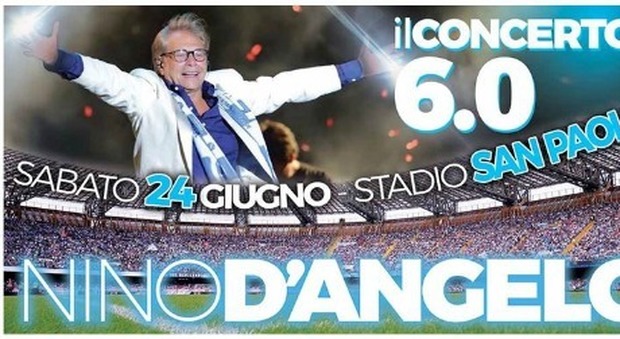 Nino D'Angelo, concerto-evento al San Paolo per i 60 anni: appuntamento sabato 24 giugno
