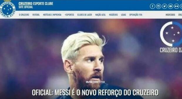 Il Cruzeiro ufficializza Messi sul proprio sito: «Contratto di 4 anni». Poi il club brasiliano spiega cos'è successo