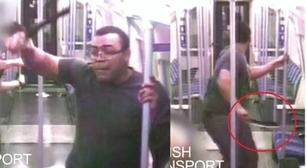Il "Terminator" della metro: aggredisce un passseggero con il machete urlando «Voglio solo lui»