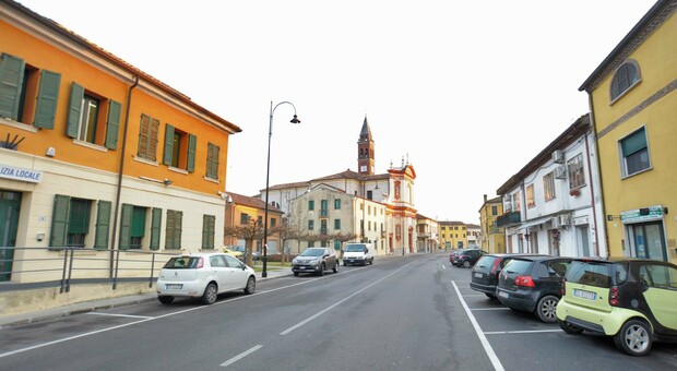Via roma in centro a Occhiobello