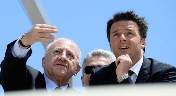 Renzi: «De Luca sarà un ottimo presidente per la Campania»