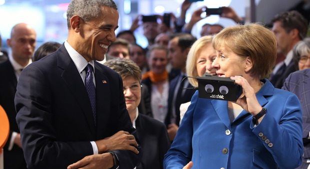 Obama alla fiera di Hannover: «C'è bisogno di un'Europa forte»
