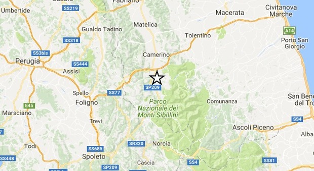 Terremoto, scossa di magnitudo 3.2 vicino Macerata