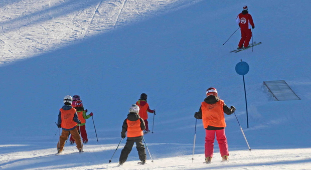 Piccoli sciatori a Piancavallo