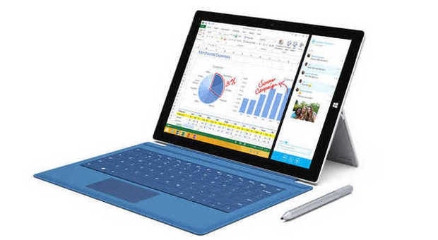 Un'immagine del Surface Pro 3, il tablet firmato Microsoft