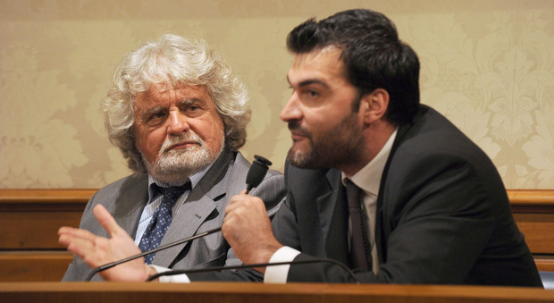 Beppe Grillo con Riccardo Nuti