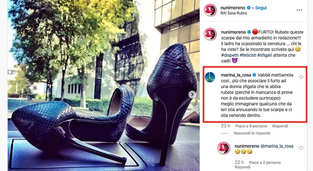 Manuela Moreno e le scarpe rubate, Marina La Rosa senza freni: «Qualcuno le sta annusando e...»