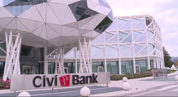 La sede di Civibank, Banca Popolare di Cividale