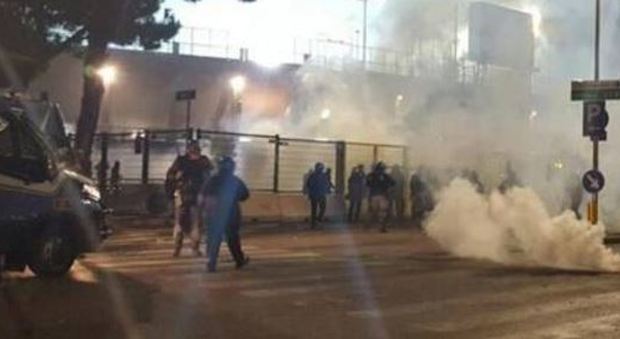 Atalanta-Roma, scontri allo stadio dopo la partita
