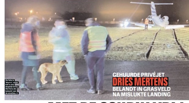 Mertens fuori pista col jet privato: minuti di terrore per Dries in Belgio