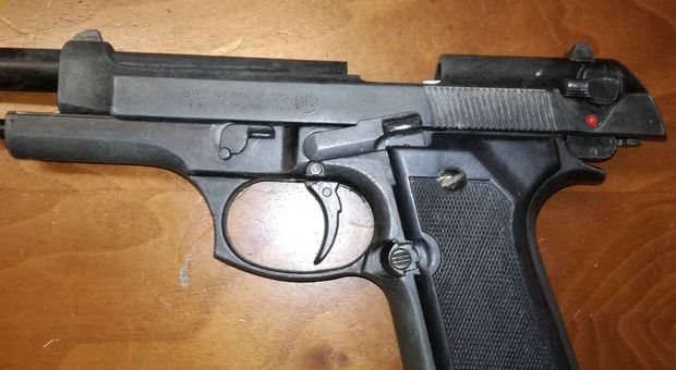 La pistola utilizzata nella rapina