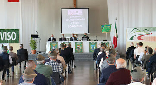 L'assemblea della sezione Ana di Treviso si è tenuta a Falzè di Trevignano