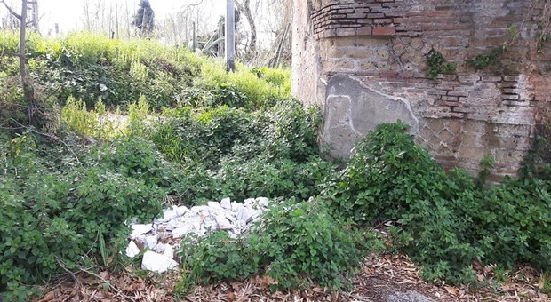 Cuma, rifiuti e scarti edili abbandonati nella necropoli romana