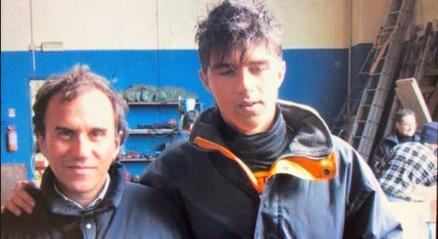 Andrea Damante col padre Maurizio (Instagram)
