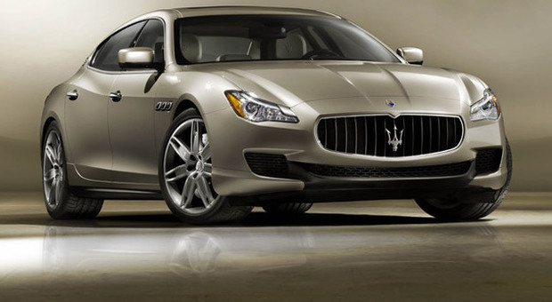 Il frontale della nuova Quattroporte, l'ammiraglia di casa Maserati