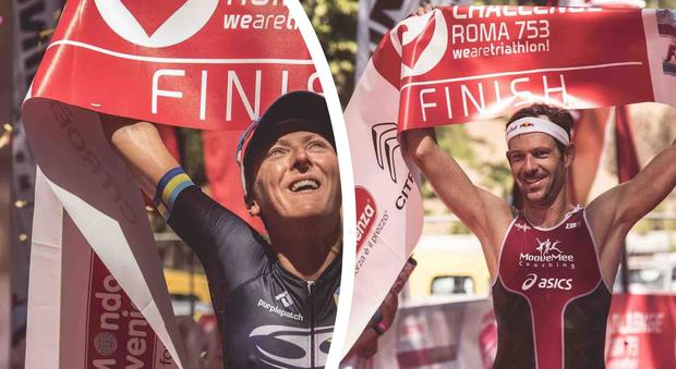 Triathlon, Sven Riederer e Laura Siddall vincono il Challenge Roma 753