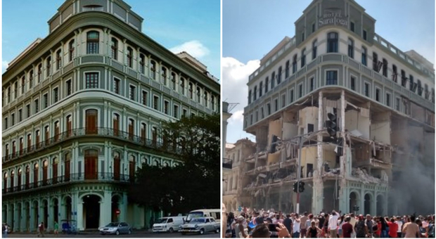 Cuba, l'hotel Saratoga nel centro dell'Avana distrutto da una forte esplosione