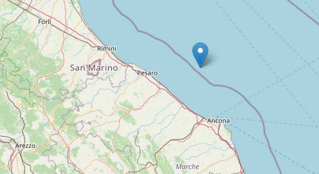 Terremoto oggi Marche, nuova scossa 3.5 sulla costa