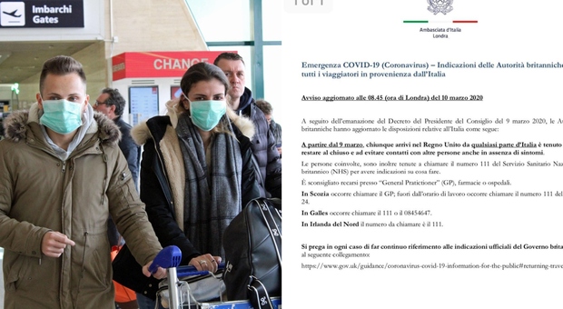 Coronavirus, la Gran Bretagna mette in quarantena chi arriva dall'Italia: «Anche in assenza di sintomi»