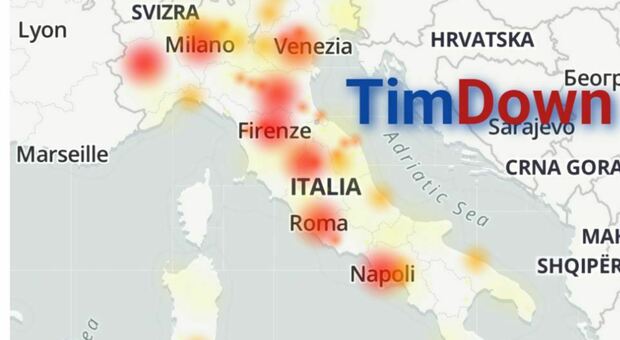 Tim down, problemi in tutta Italia con la rete Telecom. Disagi nelle Marche