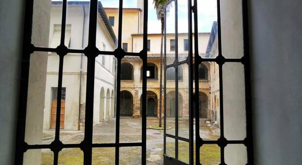 Il cortile dell'Ospedale Vecchio di Rieti