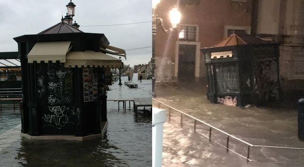 Venezia, edicola spazzata via dal mare. Il titolare: «Temevo di morire». Raccolti online 16mila euro