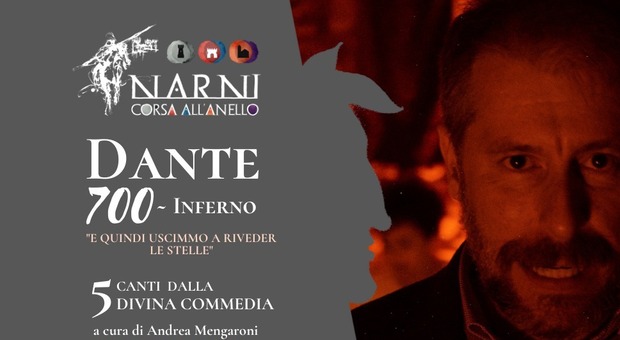 Narni dantesca: ecco lo spettacolo di Andrea Mengaroni «Dante 700 - Inferno» che trascina nella Narnia medievale
