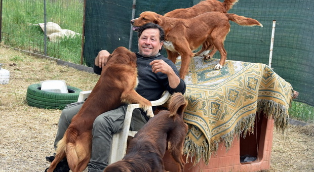 "Jumpot "degli Altoforno rimasto solo coi suoi cani l'incontro con mister Lucarelli