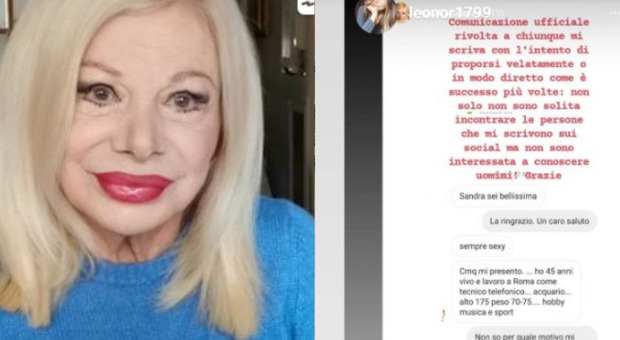 Sandra Milo: «Foto porno mandate da uomini via Instagram. Roba da matti»