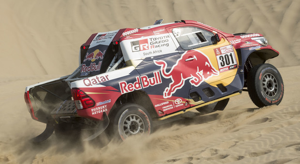 La Toyota Hilux di Al- Attiyah che si è aggiudicata la terza tappa della Dakar 2018