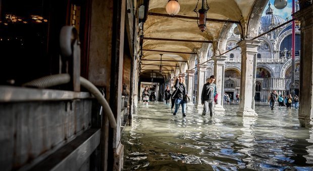Venezia allagata, scuole chiuse oggi per l'allerta rossa: si teme marea a 145 cm