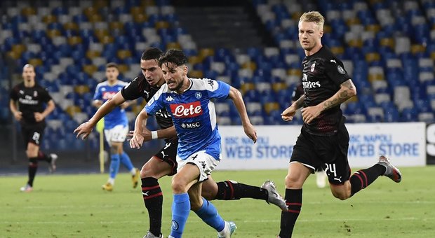 Napoli-Milan, Mertens: gol e magie ma Lobotka stavolta non brilla