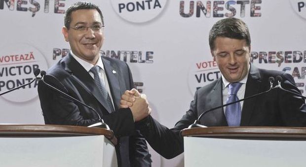 Renzi, la visita prima del voto porta male al socialista romeno Ponta: vince il "tedesco" Iohannis