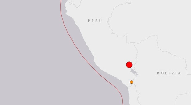 Terremoto, scossa fortissima in Perù di magnitudo 7