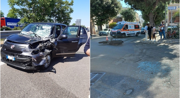 Incidente stradale, auto contro camion sulla tangenziale: donna ferita