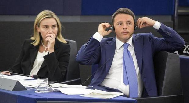 Federica Mogherini e Matteo Renzi