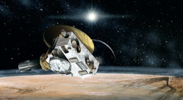Un'immagine artistica di New Horizons