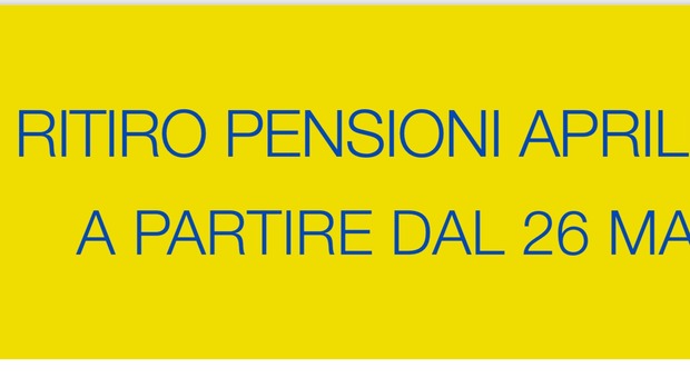 Poste Italiane, ecco come si ritira la pensione di aprile